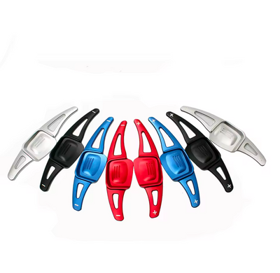 Palettes volant aluminium VW Golf 8 - vue de face 2 - Becquet Voiture