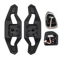 Palettes Volant Audi Style Urus Aluminium Carbone - vue de trois-quarts - Becquet Voiture