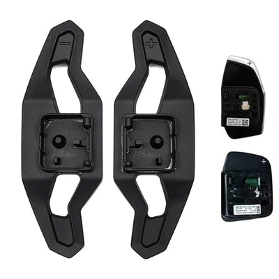 Palettes Volant Audi Style Urus Aluminium Carbone - vue rapprochée - Becquet Voiture