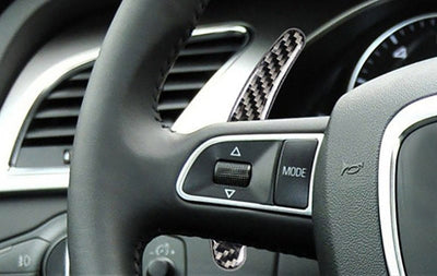 Palettes volant carbone Audi 2008-2012 - vue de face - Becquet Voiture