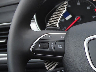 Palettes volant carbone Audi 2011-2018 - vue de face - Becquet Voiture