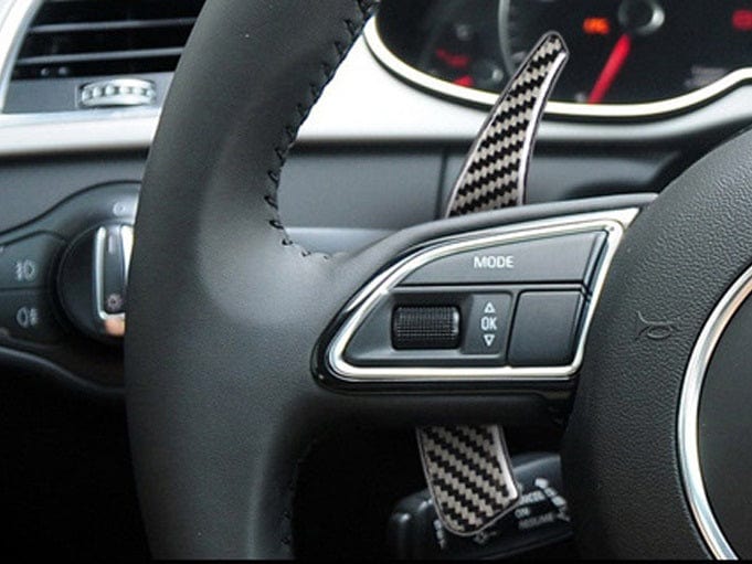Palettes volant carbone Audi 2017-2019 - vue de face - Becquet Voiture