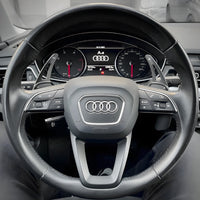 Palettes Volant Extension Audi B9 Imitation Carbone - vue de trois-quarts - Becquet Voiture