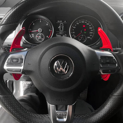 Palettes Volant Extension VW Golf 6 - vue arrière - Becquet Voiture