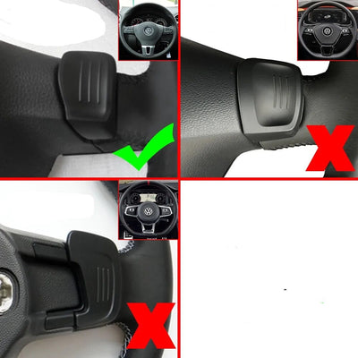 Palettes Volant Extension VW Golf 6 - vue de face 2 - Becquet Voiture