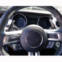 Palettes Volant Ford Mustang 2015-2019 Aluminium Carbone - installé sur véhicule - Becquet Voiture