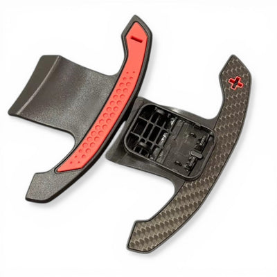 Palettes Volant Look M-Competition Carbone BMW F30 F80 - vue de face 2 - Becquet Voiture