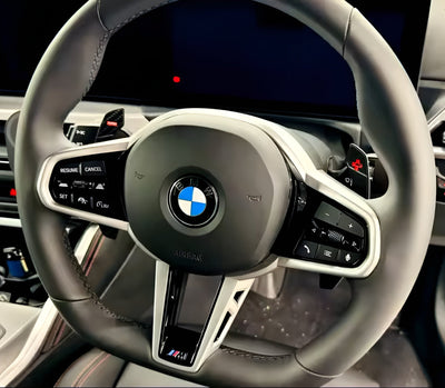 Palettes Volant M-Comp Carbone BMW Série 1 F40 2019-2024 - vue arrière - Becquet Voiture