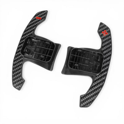 Palettes Volant M-Comp Carbone BMW Série 1 F40 2019-2024 - vue de trois-quarts - Becquet Voiture