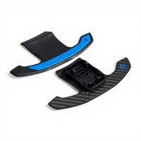 M-Comp Carbon-Schaltwippen BMW 3er G20 G80 - Rückansicht 3 - Becquet Voiture