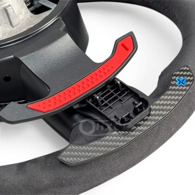 Palettes Volant M-Comp Carbone BMW Série 5 G30 - en situation - Becquet Voiture
