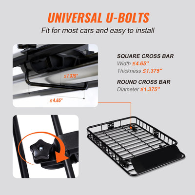 Panier de Galerie de Toit Universel SUV Camion - packshot studio - Becquet Voiture