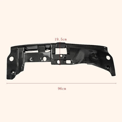 Panneau de Refroidissement Carbone Mitsubishi Evo X 2007-2016 - vue arrière - Becquet Voiture