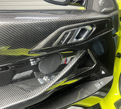 Panneau Porte Intérieur Carbone BMW M4 G82 - installé sur véhicule - Becquet Voiture