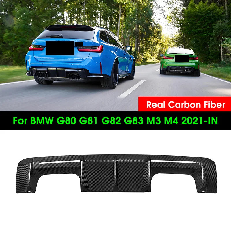 Pare-Chocs Arrière Fibre de Carbone BMW M3 G80 G82 G83 - vue de face - Becquet Voiture
