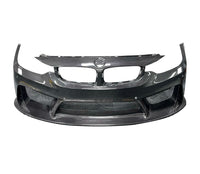 Pare-chocs Avant 3D Fibre Carbone BMW F80 F82 - vue de face - Becquet Voiture