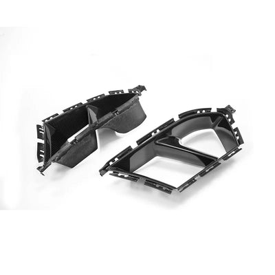 Pare-Chocs Avant Canards Carbone BMW M3 M4 G80 G82 - installé sur véhicule - Becquet Voiture