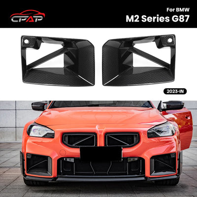 Pare-Chocs Avant Carbone BMW M2 G87 Style MP - vue de face - Becquet Voiture