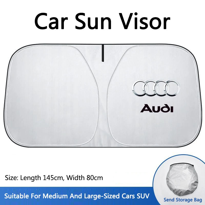 Pare-Soleil Pliable Audi A3 A4 A6 A7 A8 - packshot studio - Becquet Voiture
