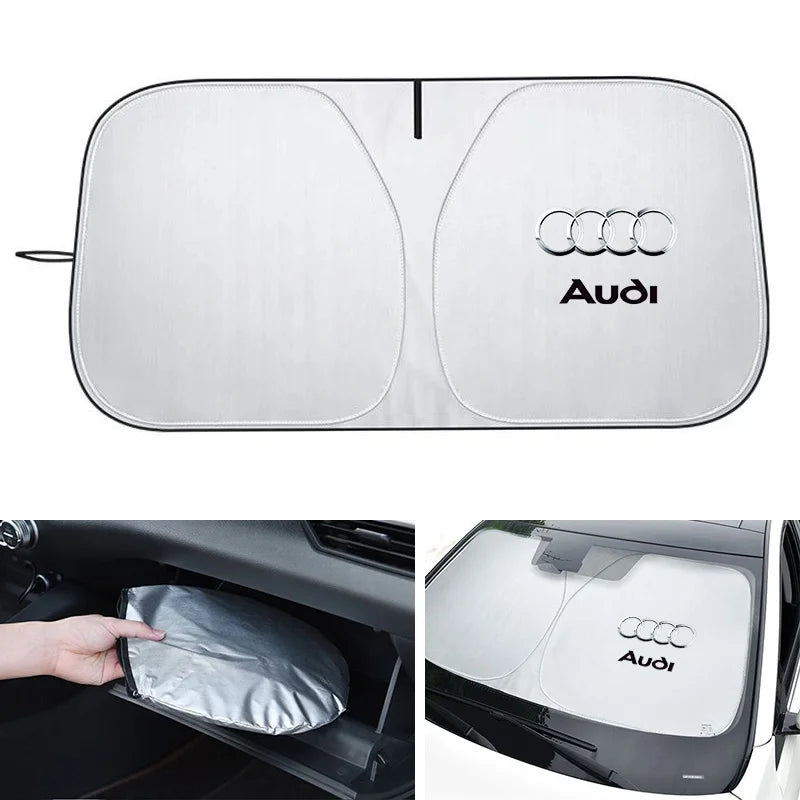Pare-Soleil Pliable Audi A3 A4 A6 A7 A8 - vue de face - Becquet Voiture
