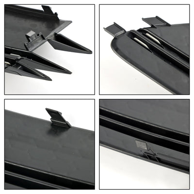 Parement Avant Bas Grille Foglight Noir Audi A6 C7 Pré-Facelift - vue arrière 2 - Becquet Voiture