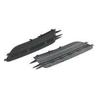 Parement Avant Bas Grille Foglight Noir Audi A6 C7 Pré-Facelift - vue de face 2 - Becquet Voiture