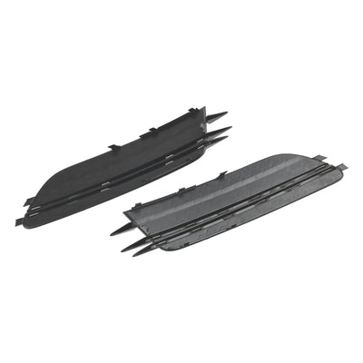 Parement Avant Bas Grille Foglight Noir Audi A6 C7 Pré-Facelift - vue de face 2 - Becquet Voiture