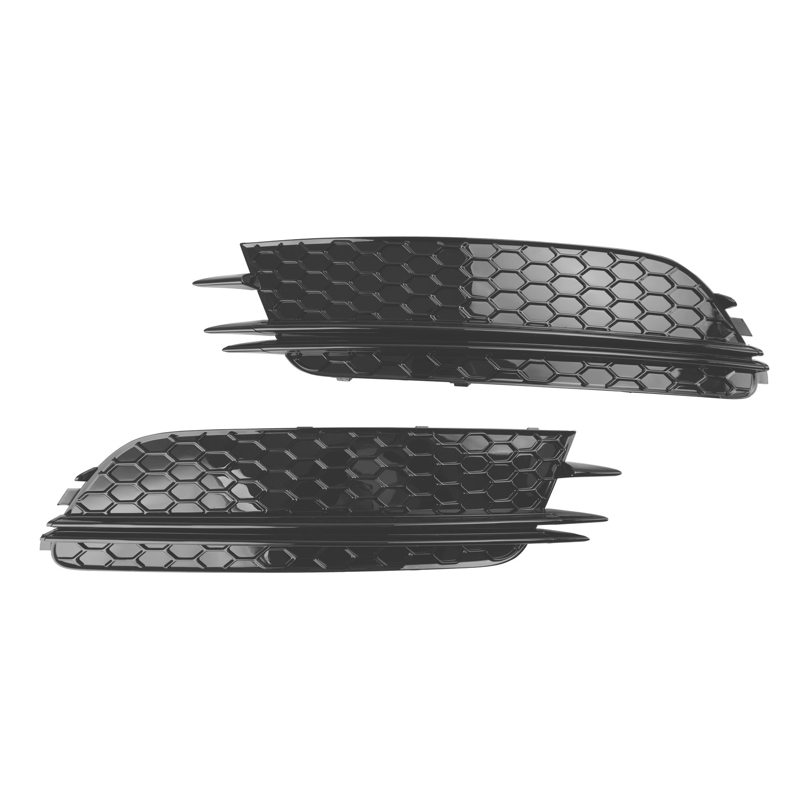Parement Avant Bas Grille Foglight Noir Audi A6 C7 Pré-Facelift - vue de face - Becquet Voiture