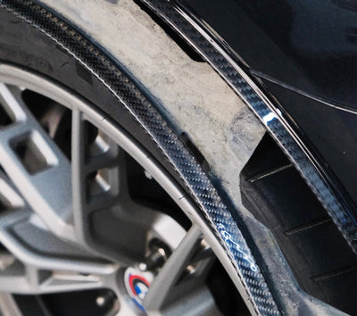Passage de Roue Fibre Carbone BMW F90 M5 - vue arrière - Becquet Voiture
