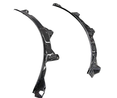 Passage de Roue Fibre Carbone BMW F90 M5 - vue de face - Becquet Voiture