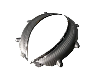 Passage de Roue Fibre Carbone BMW G80 M3 - vue de face - Becquet Voiture