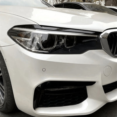 Paupières De Phares Avant BMW Série 5 G30 2018-2023 Noir - vue arrière - Becquet Voiture