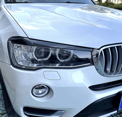 Paupières phares BMW X3 F25 - vue de face 2 - Becquet Voiture