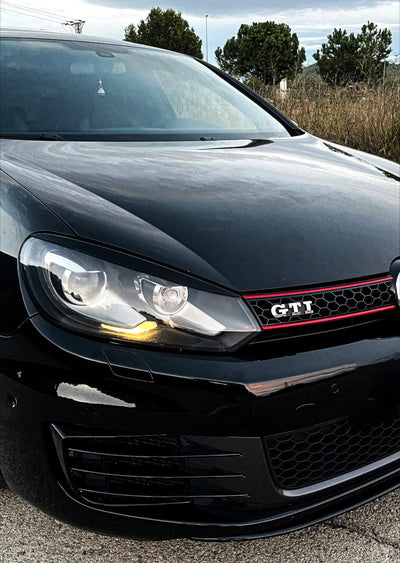 Paupières phares VW Golf 6 - vue de profil - Becquet Voiture