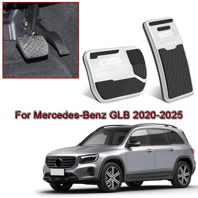 Pédales Alu Mercedes GLA GLB GLC GLE GLS - détail du montage - Becquet Voiture