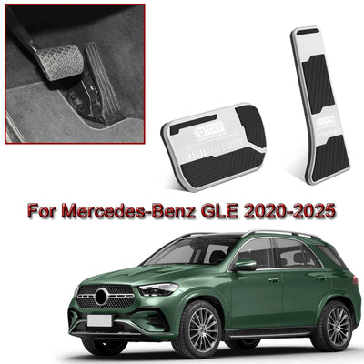 Pédales Alu Mercedes GLA GLB GLC GLE GLS - en situation - Becquet Voiture