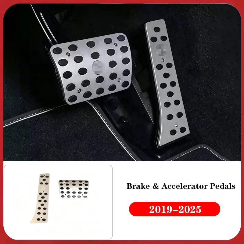 Pédales Aluminium Antidérapantes Mercedes Classe G W463 W464 - vue de face - Becquet Voiture