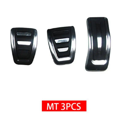 Pédales Aluminium Audi A4 A5 A6 A7 Q3 Q5 (Kit Sport) - vue de dessus - Becquet Voiture