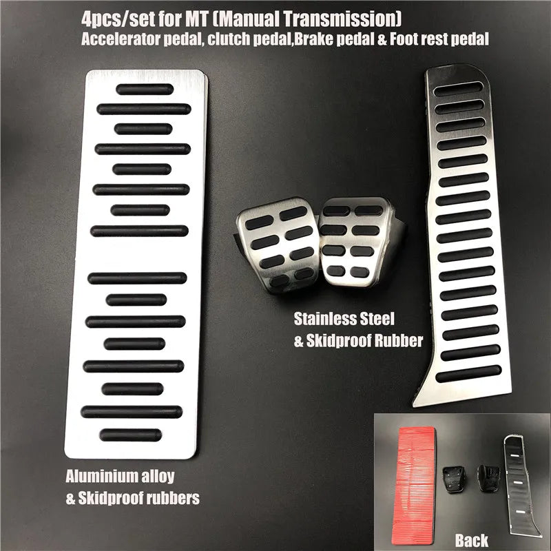 Pédales Aluminium Audi Q3 8U A3 8P A1 TT - packshot studio - Becquet Voiture