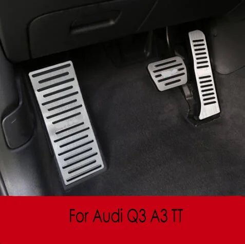 Pédales Aluminium Audi Q3 8U A3 8P A1 TT - vue de face - Becquet Voiture
