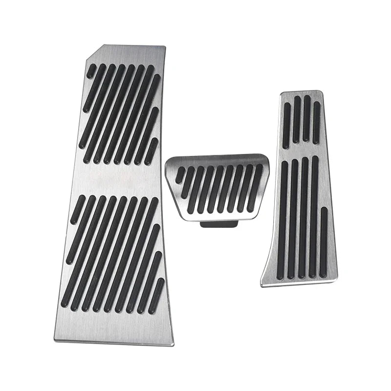 Pédales Aluminium BMW Série 5 6 7 F10 F11 F01 - vue rapprochée - Becquet Voiture