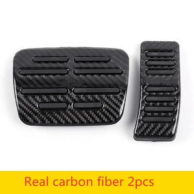 Pédales Aluminium Carbone Audi Q5 A4 A6 Q7 - vue de face 2 - Becquet Voiture