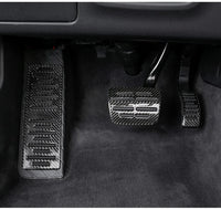 Pédales Aluminium Carbone Audi Q5 A4 A6 Q7 - vue de face - Becquet Voiture