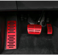 Pédales Aluminium Carbone Audi Q5 A4 A6 Q7 - vue de trois-quarts - Becquet Voiture