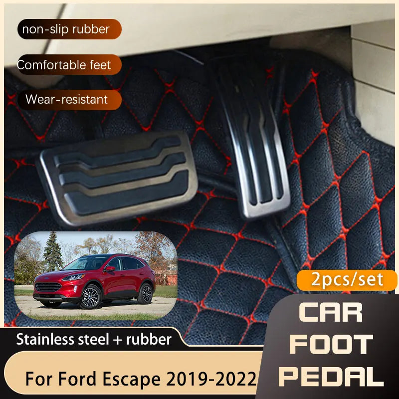 Pédales Aluminium Ford Kuga Escape 2019-2022 - vue de face - Becquet Voiture