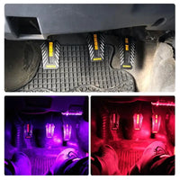 Pédales de Course Universelles Boîte Manuelle (Kit 3 Pièces) - vue arrière - Becquet Voiture