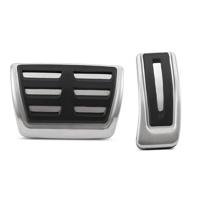 Pédales Inox Audi A3 8V 2014-2020 - vue de dessus - Becquet Voiture