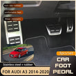 Pédales Inox Audi A3 8V 2014-2020