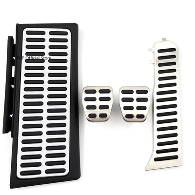 Pédales Inox Audi A3 S3 8P 2006-2013 - vue de trois-quarts - Becquet Voiture