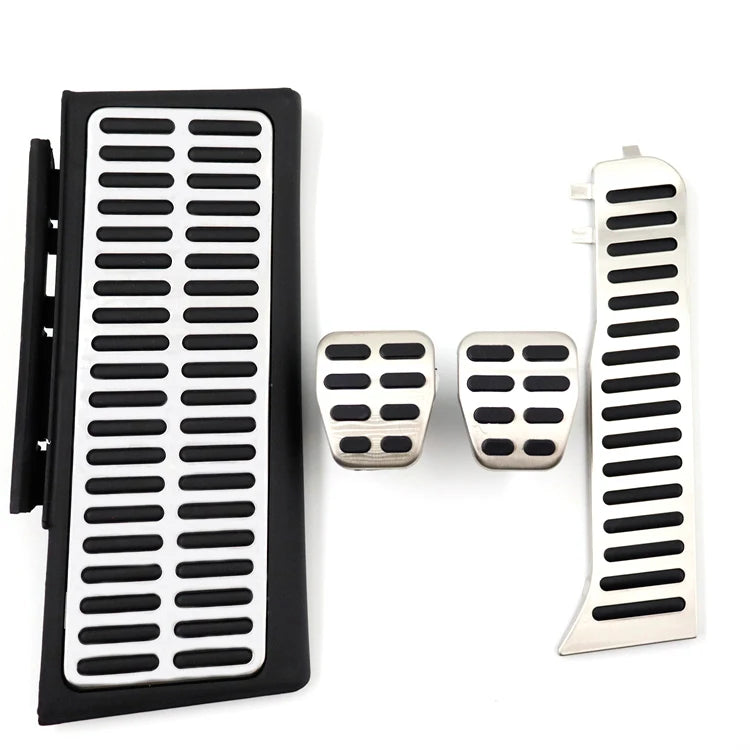Stainless Steel Pedals Audi A3 S3 8-Door 2006-2013 - close-up view - Becquet Voiture